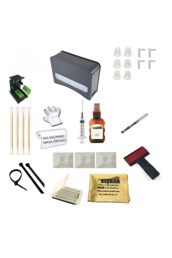 Canon Uyumlu Bitmeyen Kartuş Tankı - Full Ekipmanlı - Piano Black Lüks Tip Kasa Hortumları Dahil - Image 1