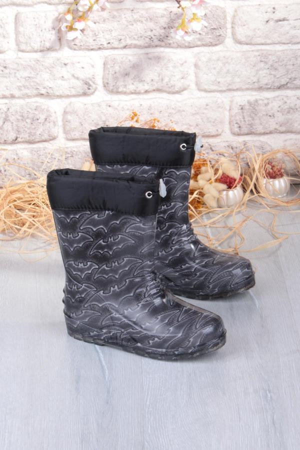 Fort 7061 Yarasa Figürlü İçi Peluşlu Su Geçirmez Erkek Çocuk Kar Yağmur Çizmesi - Image 1