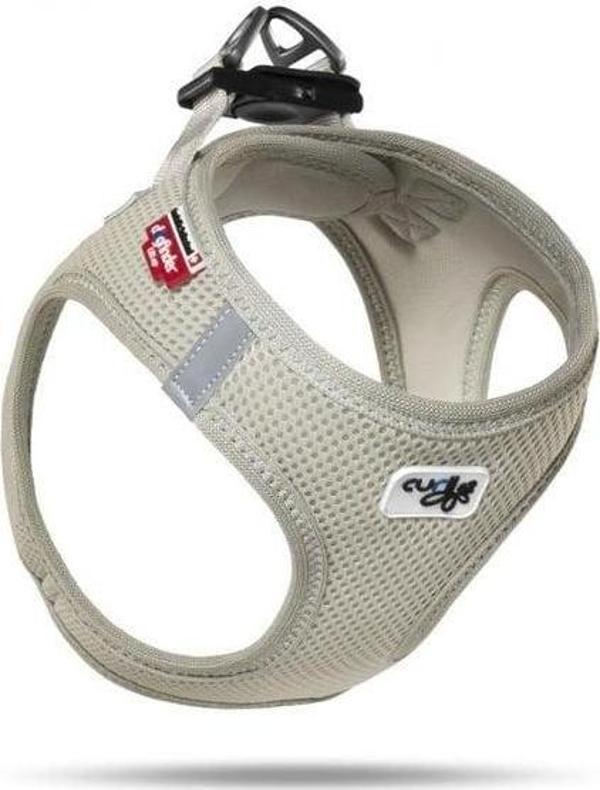 Curli Vest Air-Mesh Köpek Göğüs Tasması Gri Xxxsmall 26-30 Cm - Image 1