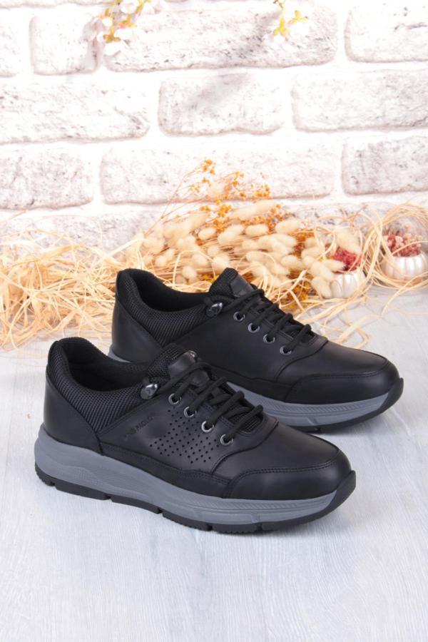 King Paolo I1287 Kruvasan Hafif Rahat Yürüyüş Ayakkabısı Hakiki Deri Erkek Ayakkabı - Image 1