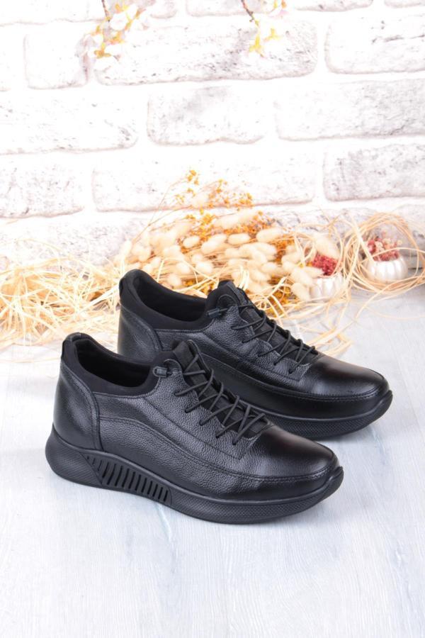 Mehmet Mete 383513 Rahat Kauçuk Taban Orijinal Hakiki Deri Erkek Ayakkabı - Image 1