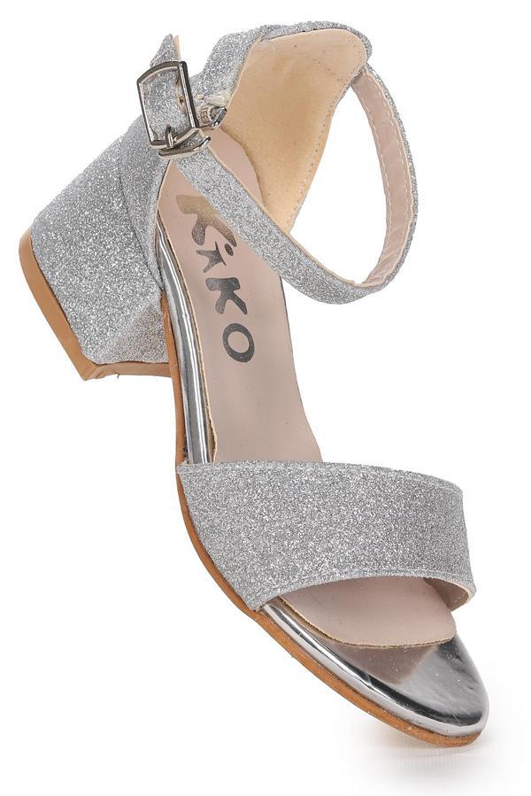  Alexa Günlük Kız Çocuk 4 Cm Topuklu Sandalet Abiye Ayakkabı - Image 1