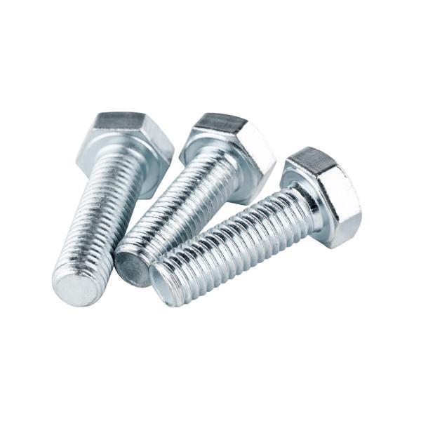 Çelik Cıvata 8X10 DIN933 Beyaz 10 Adet 8.8 Altıköşe - Image 1