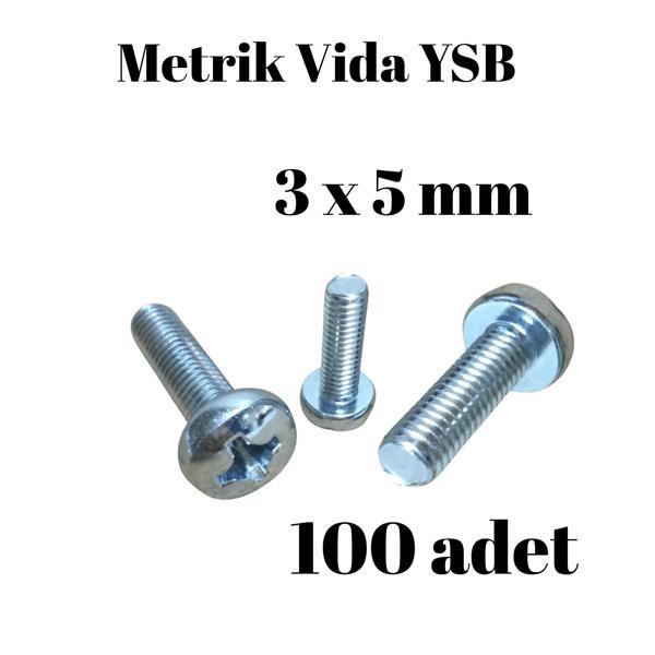 Metrik Vida YSB 3X5 100 Adet Yıldız Silindir Başlı Vida - Image 1