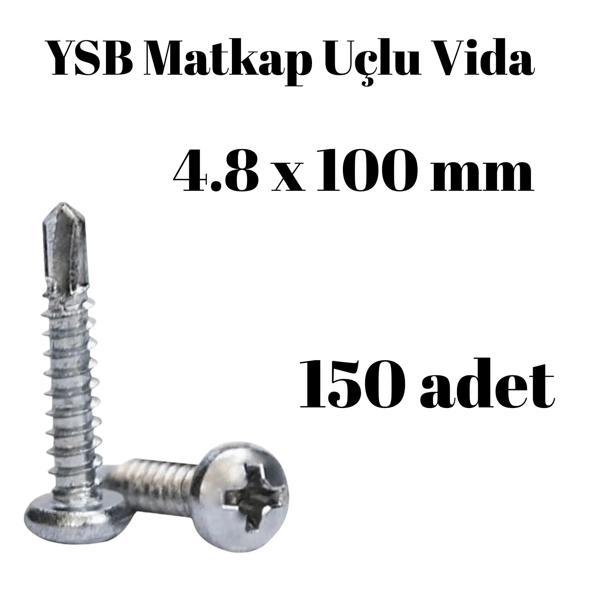 Matkap Uçlu Akıllı Vida YSB 4,8x100 150'li Kutu Yıldız Silindir Başlı - Image 1