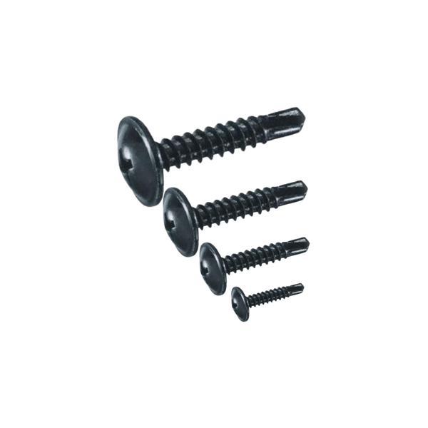 Rysb 4,8x19 mm 100 Adet Siyah Pul Başlı Matkap Uçlu Vida Otomatik Vida - Image 1