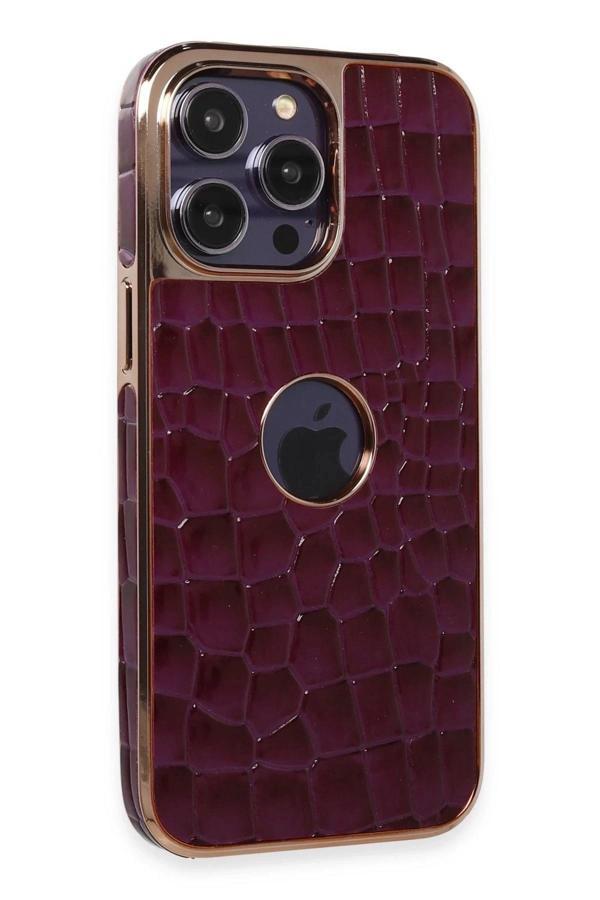 iPhone 14 Pro Kılıf Snake Kapak - Derin Mor-(5796) - Image 1