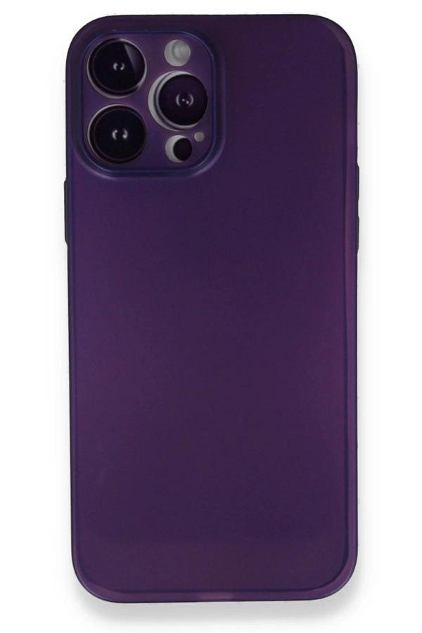 iPhone 14 Pro Max Kılıf PP Ultra İnce Kapak - Mor-(5796) - Image 1