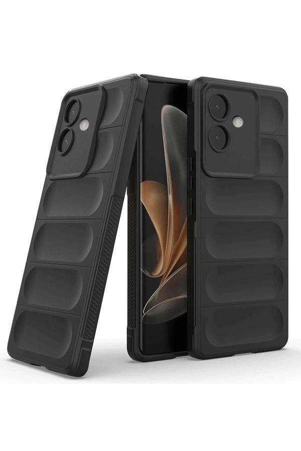 Oppo A3 Kılıf Optimum Silikon - Siyah-(5796) - Image 1