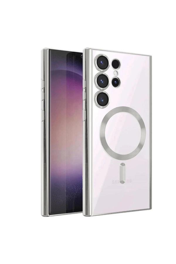 Samsung Galaxy S22 Ultra Kılıf Kross Magneticsafe Kapak - Titan Gri-(5796) - Image 1