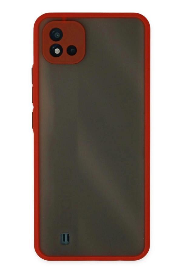 Realme C11 2021 Kılıf Montreal Silikon Kapak - Kırmızı-(5796) - Image 1