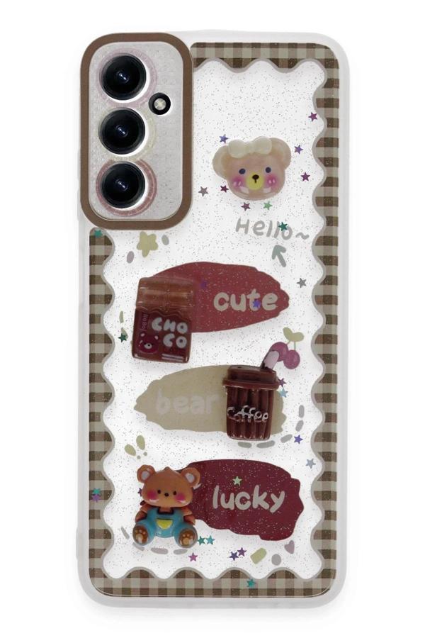 Samsung Galaxy A14 4G Kılıf Sweet Desenli Silikon Kapak - Şeffaf-(5796) - Image 1