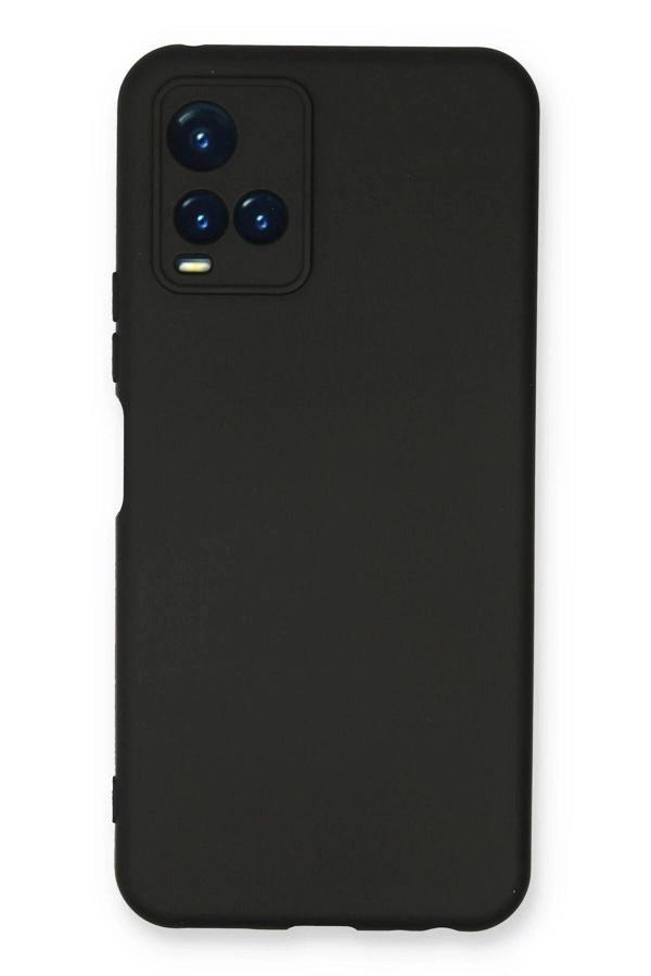 Vivo Y21S Kılıf Nano içi Kadife Silikon - Siyah-(5796) - Image 1