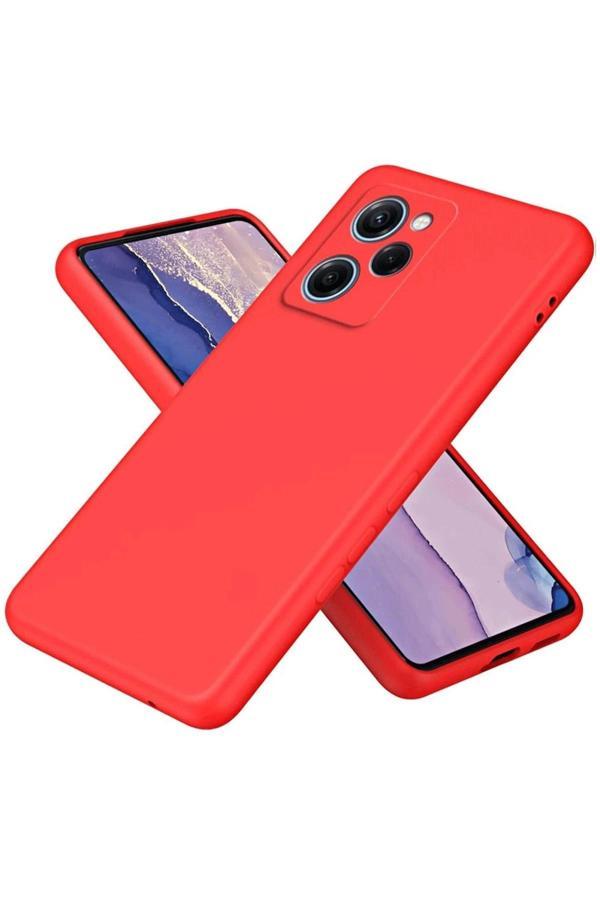 Xiaomi Poco X5 Pro 5G Nano içi Kadife Silikon - Kırmızı-(5796) - Image 1