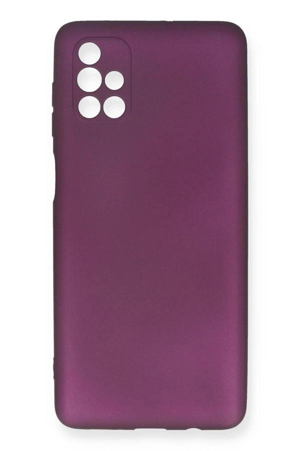 Samsung Galaxy M51 Kılıf First Silikon - Mürdüm-(5796) - Image 1