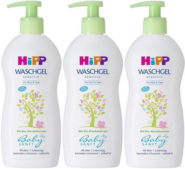 Hipp Babysanft Bebek Saç ve Vücut Banyo Jeli 400ML (3 Lü Set) - Image 1