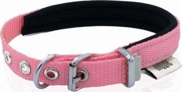 Doggie Konfor Dokuma Köpek Boyun Tasması Pembe 1,5x20 25 Cm - Image 1