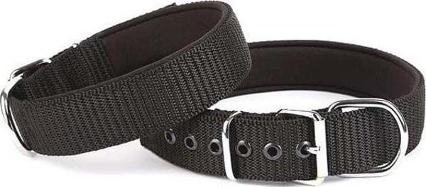 Doggie Comfort Dokuma Köpek Boyun Tasması Small Siyah 4x47-55 Cm - Image 1