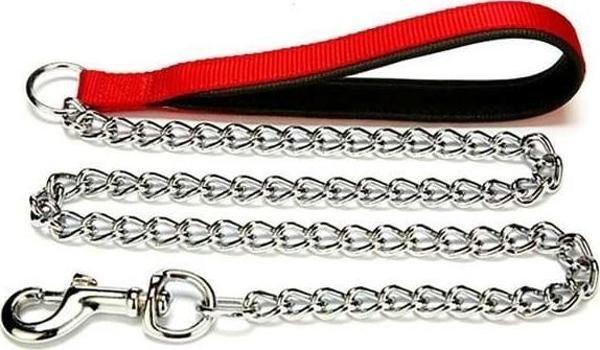 Doggie Comfort Dokuma Köpek Gezdirme Tasması Medium Kırmızı 3.5x110 Cm - Image 1