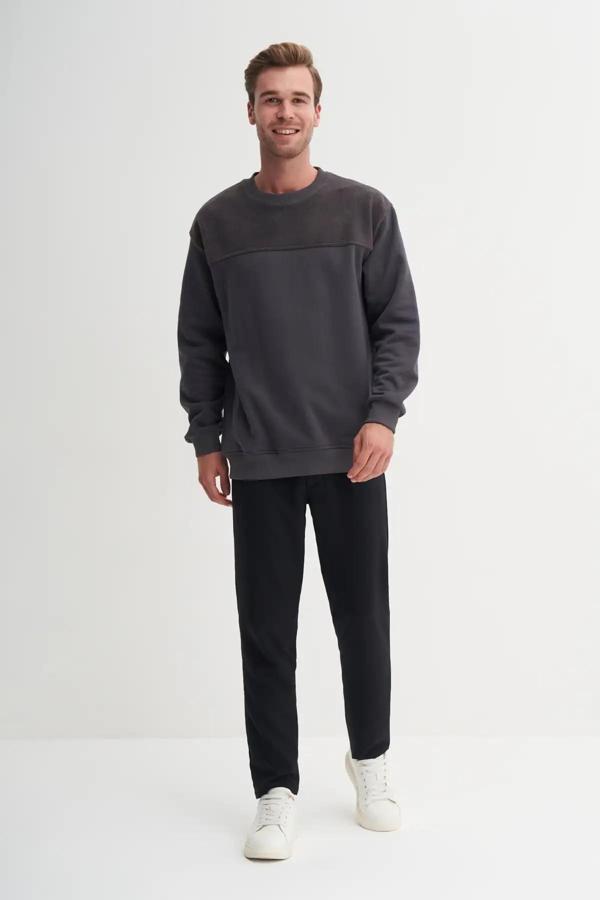 Cazador Relax Fit Pamuk Karışımlı Intersoft Sweatshirt-50080 - Image 1