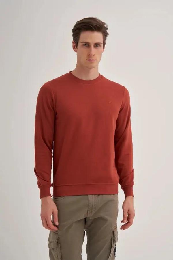 Cazador Slim Fit Mevsimlik 3 İplik Pamuk Karışımlı Sweatshirt-56100 - Image 1