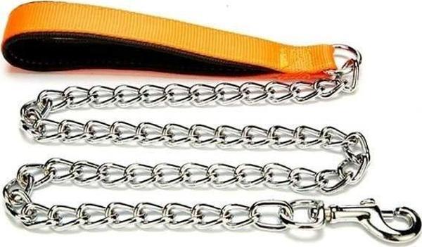 Doggie Comfort Dokuma Köpek Gezdirme Tasması Medium Turuncu 4x110 Cm - Image 1