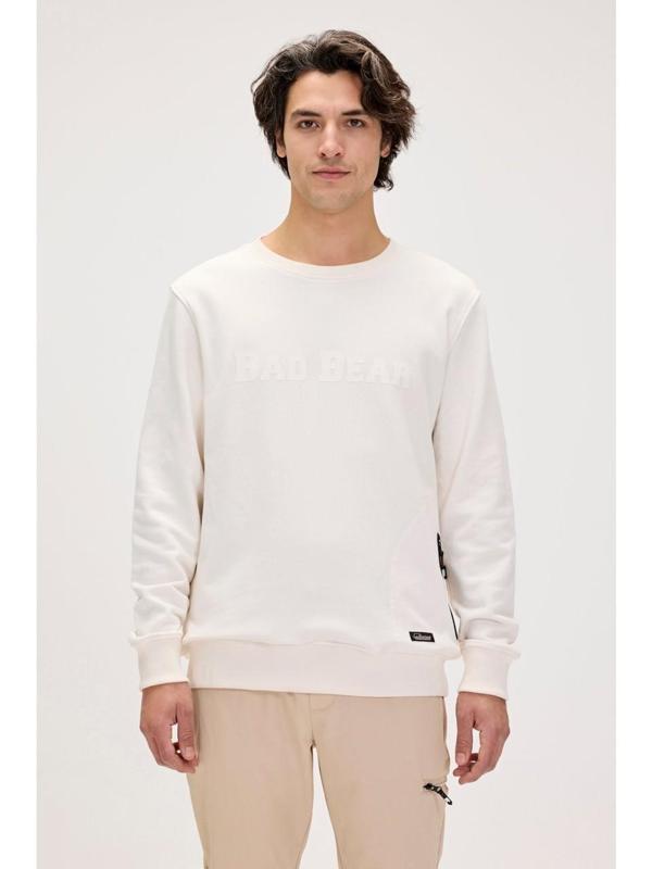 Badbear Marlow Beyaz Erkek Sweatshirt - Image 1