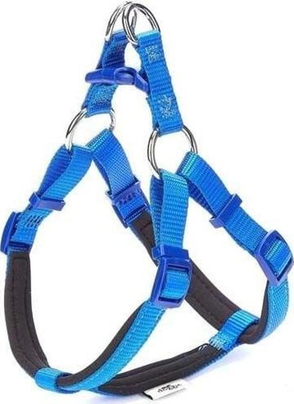 Doggie Comfort Dokuma Ronin Köpek Göğüs Tasması Small Mavi 1.5x40-45 Cm - Image 1