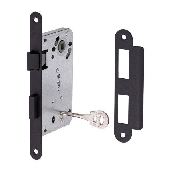 Kale 221 SİYAH plastik dilli hafele tipi sessiz extra oda kapı kilidi - Image 1