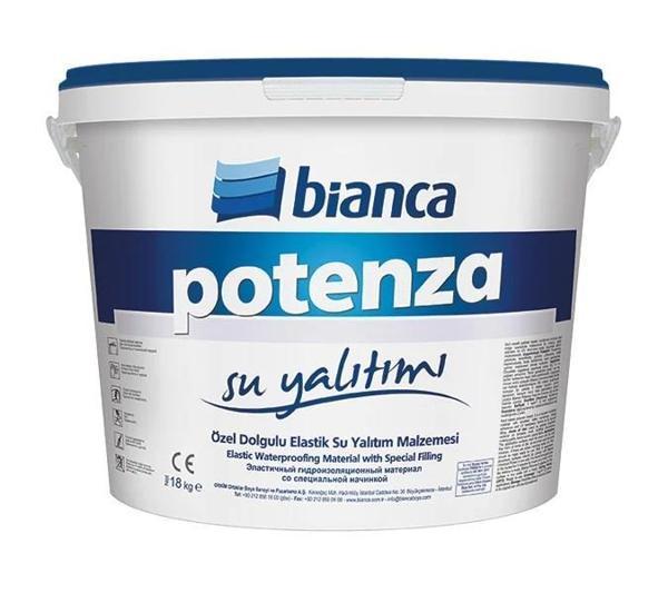 Bianca Potenza Uv Dirençli Özel Dolgulu Su Yalıtım Malzemesi 10 Kg Beyaz - Image 1