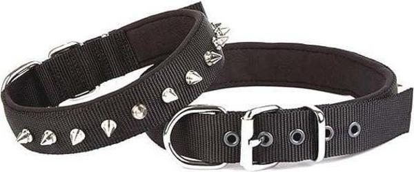 Doggie Comfort Dokuma Çivili Köpek Boyun Tasması Large Siyah 3x47-55 Cm - Image 1