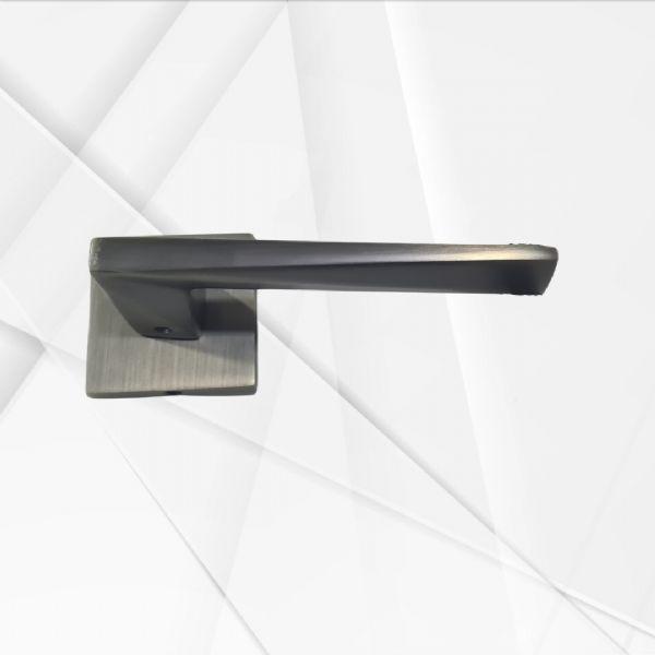 Marelli SOLE ANTIQUE antik eskitme, antik sarı renkli italyan tipi kare rozetli 1. KALİTE kapı kolu Oda kapı kolu - Image 1