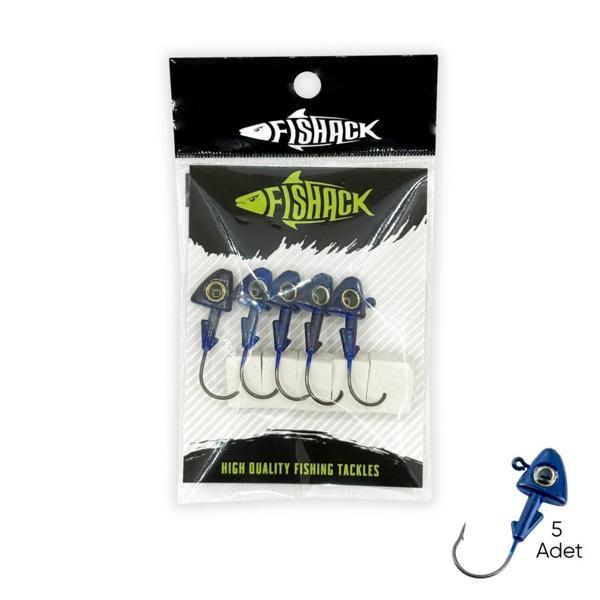 Kurşunlu Jighead Zoka - 6g - Fishack - Mavi (XHA07) - 5 Adet - Image 1