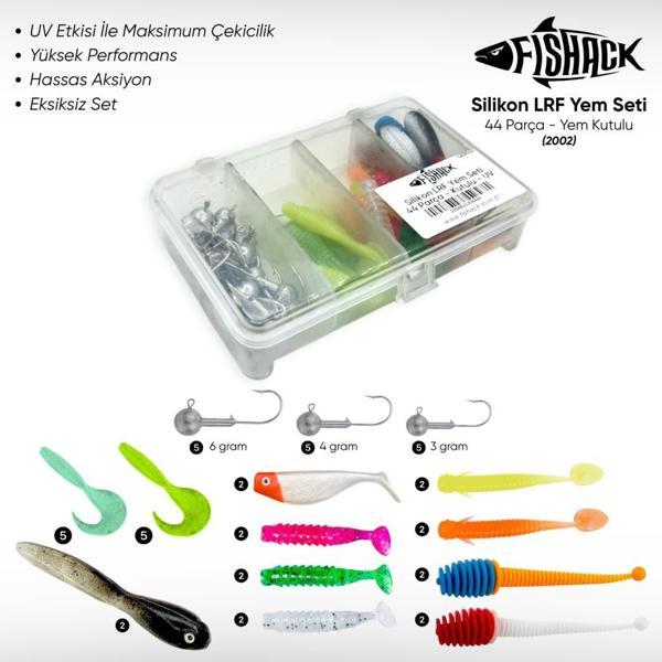 Silikon LRF Yem Seti - 44 Parça - Yem Kutulu - Fishack (2002) - Image 1