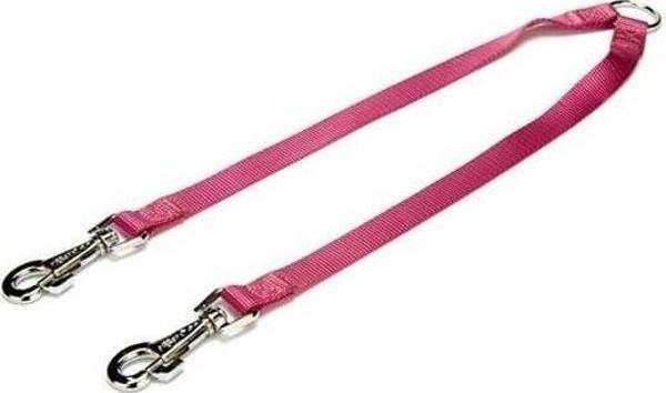 Doggie Dokuma Çift Köpek Gezdirme Tasma Aparatı Medium Mor 2x60-60 Cm - Image 1