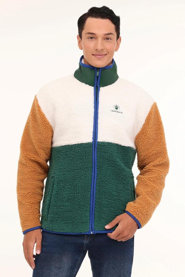 Lumberjack Regular Fit Dik Yaka Fermuaralı Erkek Ceket 6LE67 5PR EKRU - Image 1