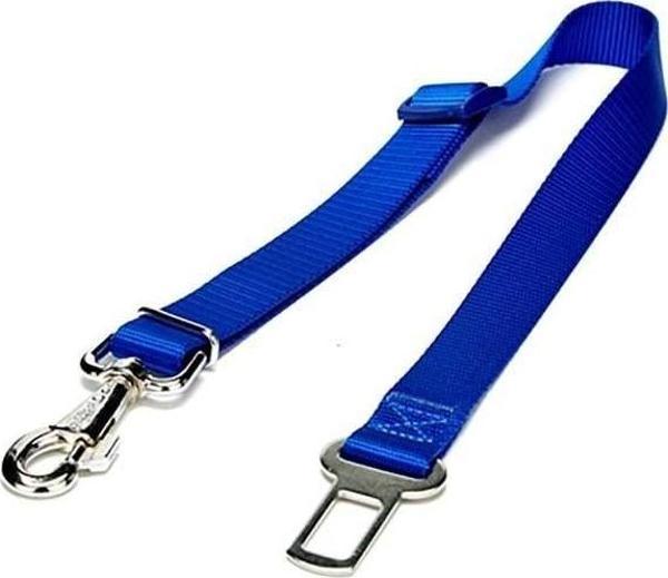Doggie Dokuma Emniyet Kemerli Köpek Gezdirme Tasma Aparatı Medium Mavi 2.5x50-80 Cm - Image 1