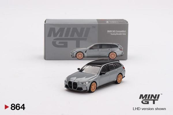 Mini GT BMW M3 Competition Touring Brooklyn Grey 864 - Image 1