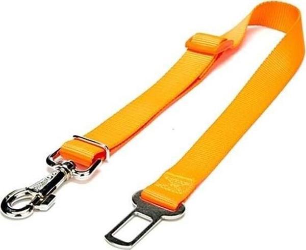 Doggie Dokuma Emniyet Kemerli Köpek Gezdirme Tasma Aparatı Medium Turuncu 2.5x50-80 Cm - Image 1