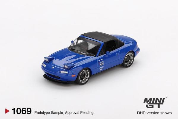 Mini GT Mazda Miata MX-5 (NA) Tuned Version Dark Blue 1069 - Image 1