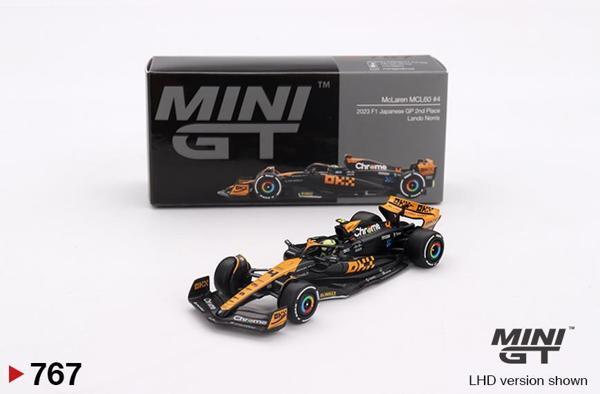 Mini GT McLaren MCL60 #4 Lando Norris 2023 F1 2023 Japanese GP 2nd Place 767 - Image 1