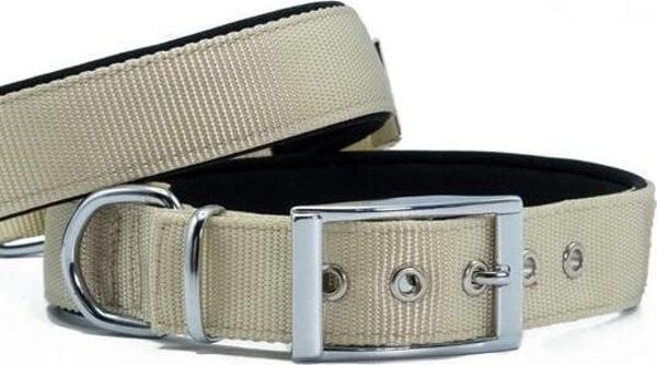 Doggie Elit Dokuma Köpek Boyun Tasması Large Haki 3x47-55 Cm - Image 1