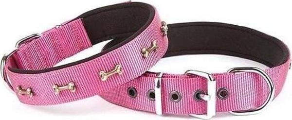Doggie Comfort Dokuma Kemikli Köpek Boyun Tasması Large Mor 2.5x42-50 Cm - Image 1