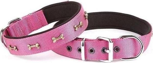 Doggie Comfort Dokuma Kemikli Köpek Boyun Tasması Large Mor 3x47-55 Cm - Image 1