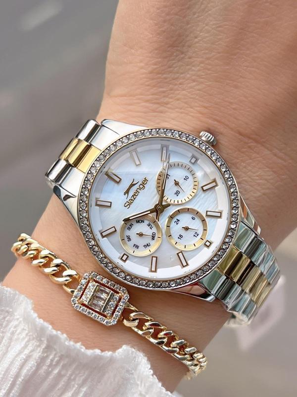 Slazenger İç Kadran Fonsiyonları Aktif 5 Atm Suya Dayanıklı Spor Kadın Kol Saati BSL.2069.M3 - Image 1