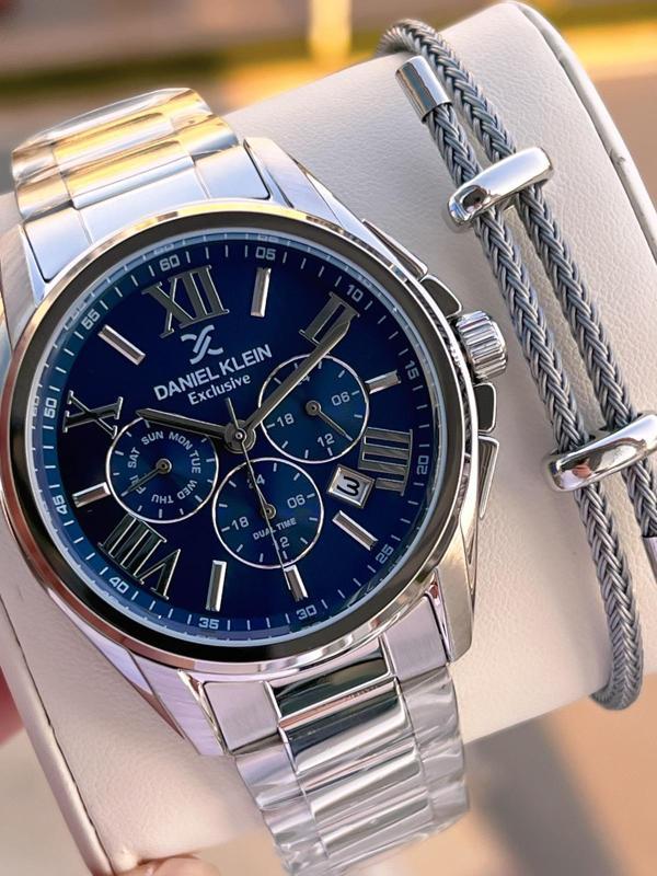 Daniel Klein Roma Rakamlı İç Kadran Fonksiyonları Aktif 2 Yıl Garantili Erkek Kol Saati EDK.14222.2 - Image 1