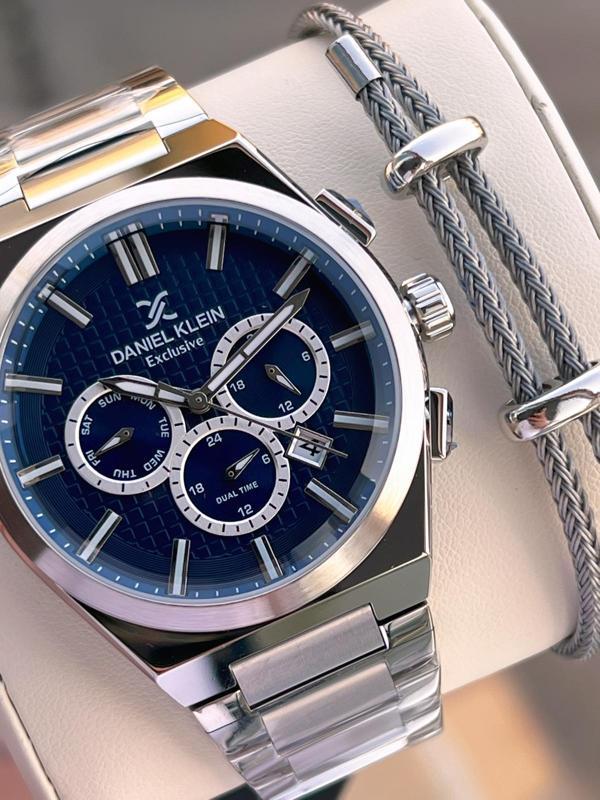 Daniel Klein İtalyan Tasarım Bileklik Hediyeli 2 Yıl Garantili Suya Dayanıklı Erkek Kol Saati XY.4 - Image 1