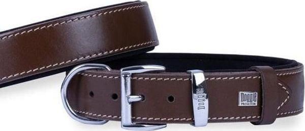 Doggie Konfor Deri Köpek Boyun Tasması Medium Kahverengi 3.5x47-55 Cm - Image 1