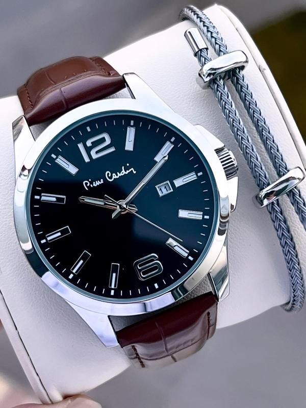 Pierre Cardin Deri Kordon 2 Yıl Garantili 3 Atm Suya Dayanıklı Erkek Kol Saati EK.800411F11 - Image 1