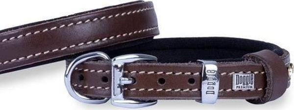 Doggie Konfor Deri Köpek Boyun Tasması Small Kahverengi 1.5x20-25 Cm - Image 1